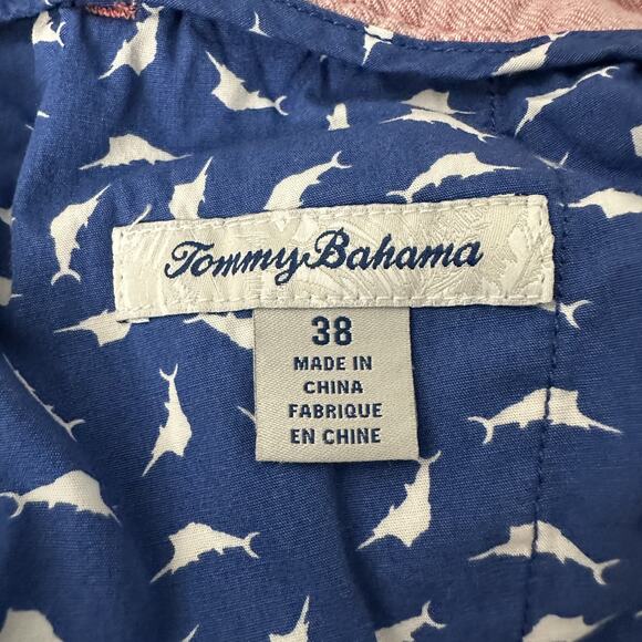 Tommy Bahama Shorts Mens 38 Pink Linen Blend Chino Resort Beach Golf Casual - Picture 5 of 10